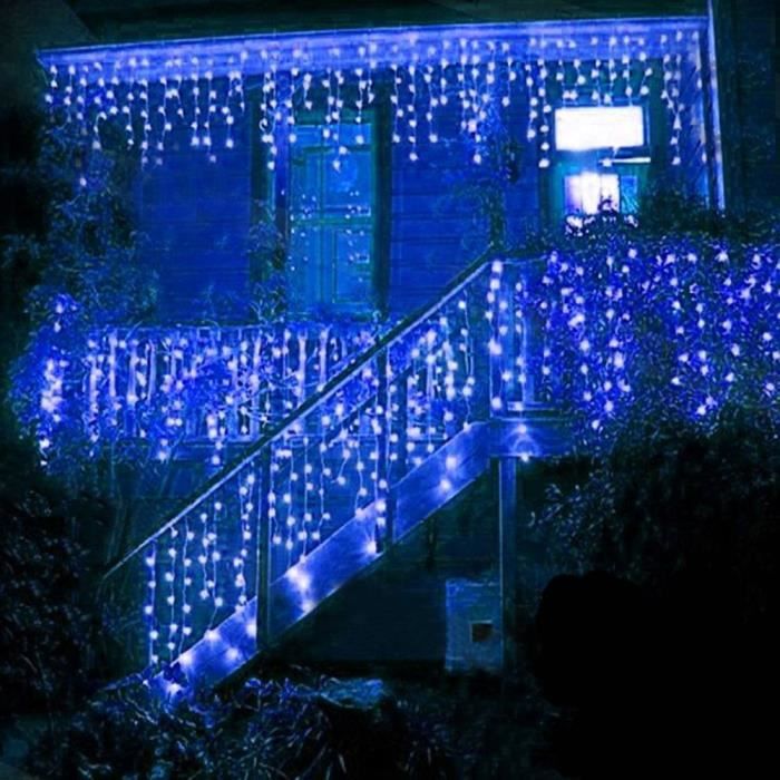 Rideau Lumineux Noel Exterieur, 15M 600 LEDs Guirlande Lumineuse, 8 Modes  IP44 étanche Rideau Lumineux Noel, Décoration Exterieur, Noel, Fenêtre,  Balcon, Mariage, Fête(Coloré)