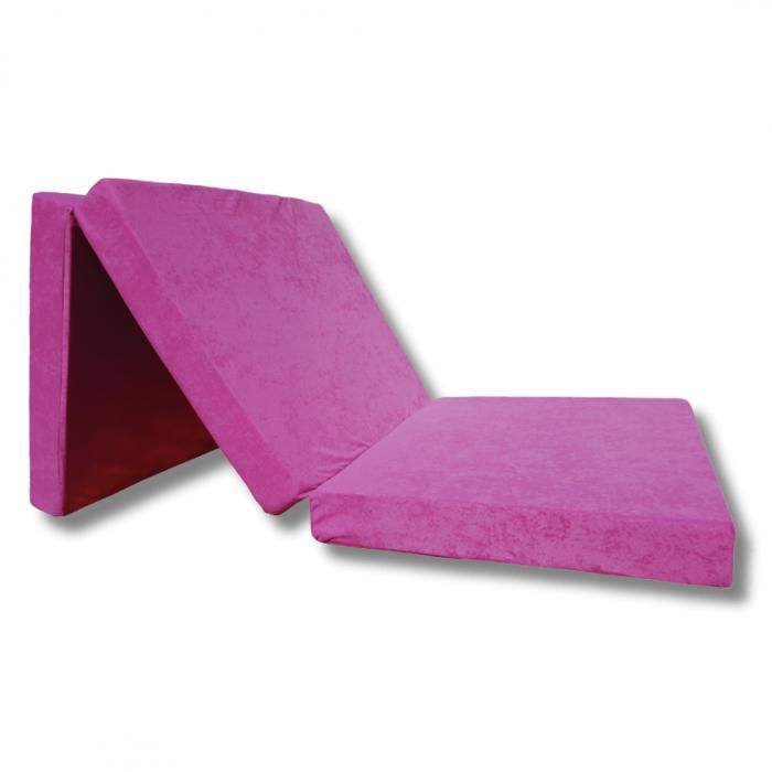 Matelas 195x65x8 cm lit futon pliable pliant - NATALIA SPZOO - Rose - Mousse polyuréthane - 1 personne Matelas 195x65x8 cm lit futon pliable pliant - NATALIA SPZOO - Rose - Mousse polyuréthane - 1 personne