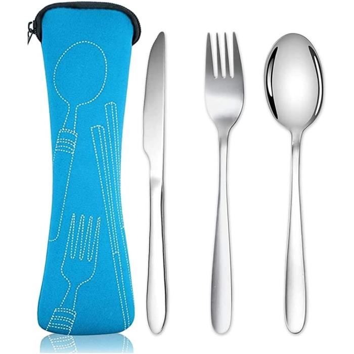 Ensemble De Couverts De Camping 6 En 1, Couverts Pliants En Acier Inoxydable, Vaisselle Amovible, Idéal Pour La Randonnée, Les Pique-niques Et Les Festivals (noir Et Vert