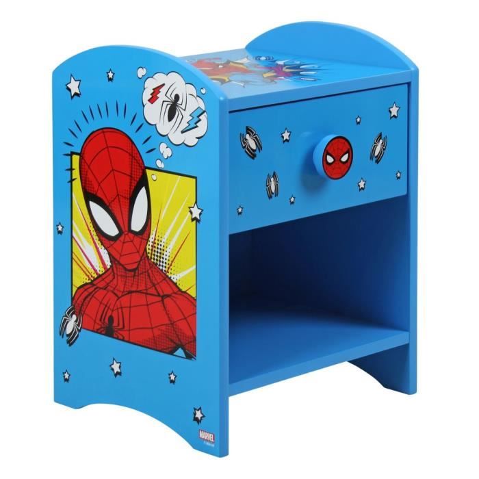 table de chevet spiderman avec tiroir