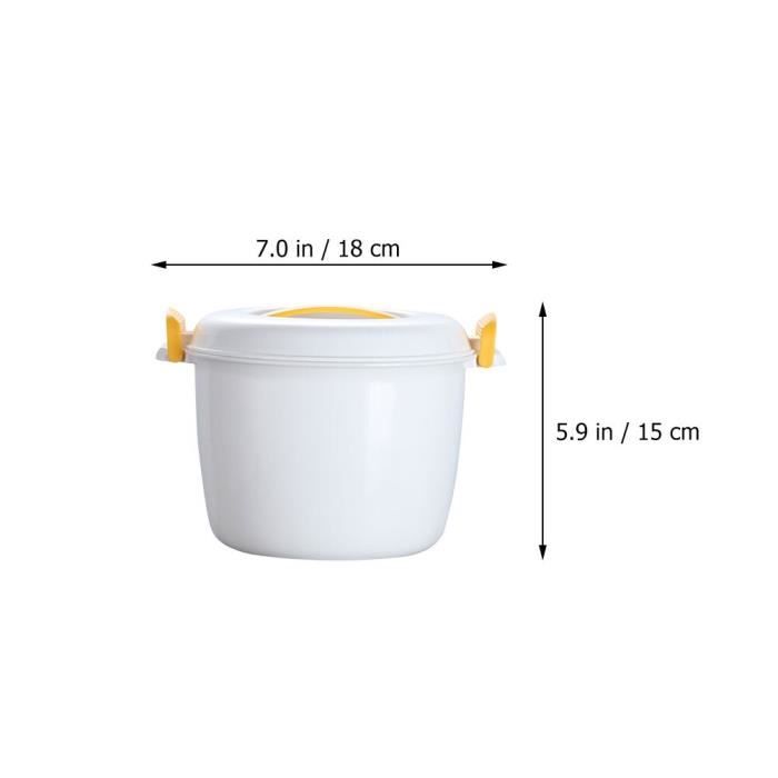 Cuiseur Riz Micro-ondes Silicone 0.5L à 2L – Sans BPA, Compartiments, Facile & Sain
