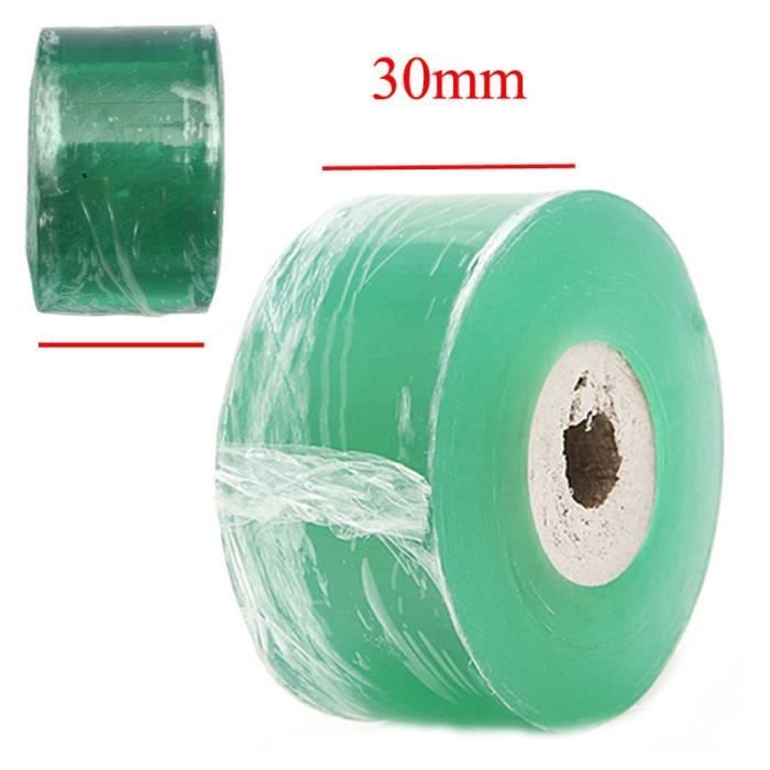 Ruban De Greffage Transparent 3cm X 100m - 2 Rouleaux - Pour Arbres Fruitiers Et Plantes - Vert