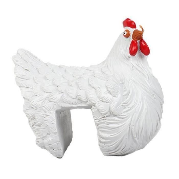 Statuette De Poule/coq En Résine - Figurine De Yoga, Décoration De Bureau Amusante, Cadeau D'anniversaire