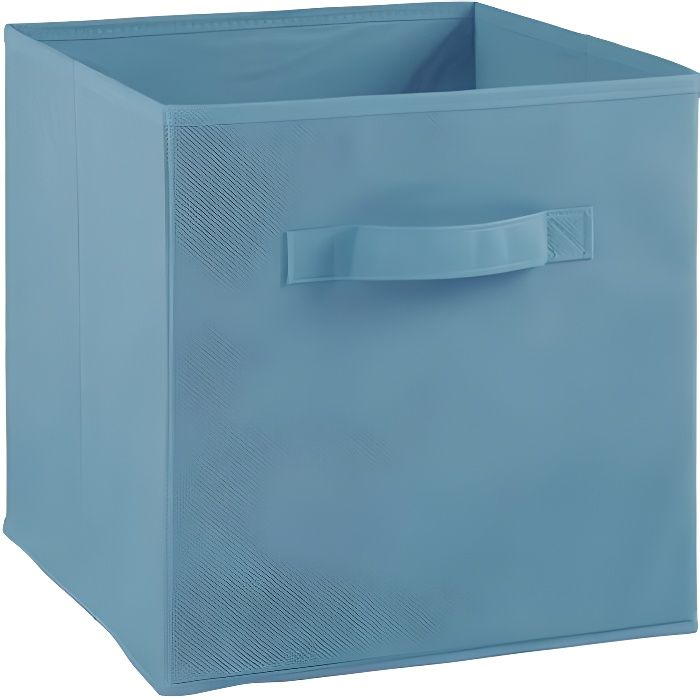 Compo Boite De Rangement Tiroir Avec Poignee En Tissu Motif Labyrinthe Gris Blanc 27 X 27 X 28 Cm Bazis Az
