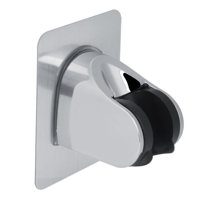 Support Pommeau De Douche Mural Soytich 35cm Support Mural Bras D'Aspiration Métal Chromé Pour Pommeau Support Douchette Murale 3 Positions
