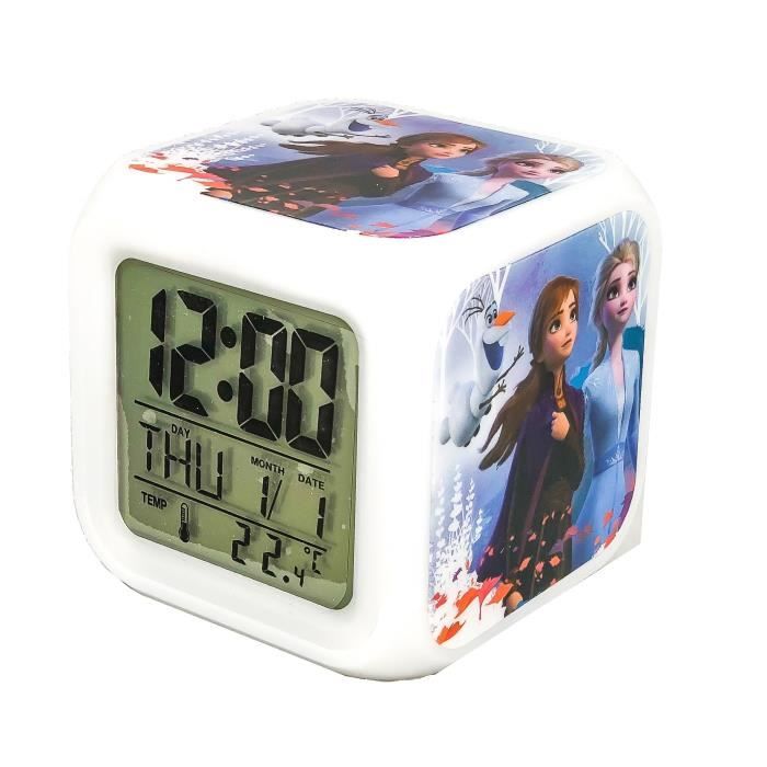 La Reine Des Neiges 2 Reveil Enfant Digital Color Changing Retro Eclaire Cdiscount Jeux Jouets