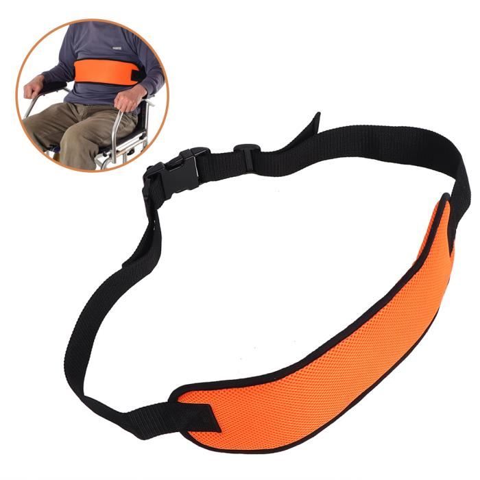 Ceinture De Sécurité/harnais Pour Fauteuil Roulant - Tissu Maille Polyester Bleu, Taille Universelle
