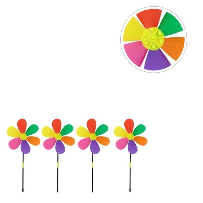 Tuxiaobu Lot De 6 Moulins à Vent De Jardin – 6 Styles De Moulin à Vent Pour Décoration De Jardin – Cadeaux Pour Enfants De Maternelle, Cadeaux Fantaisistes Pour Fête De Jardin, Décoration De Pelouse