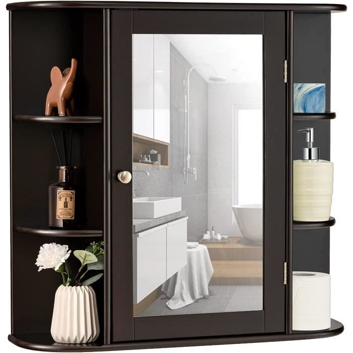 Jouet Poupée Mobilier Rose BSTCAR Armoire De Poupée Rose Moderne Avec Tiroir Miroir Et Compartiments - Organisatrice Vêtements Et Accessoires Maison De Poupée Pour Enfants