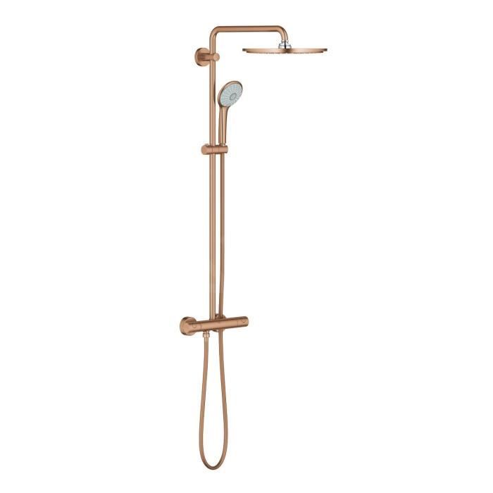 Grohe Colonne de douche thermostatique Euphoria System 310 Warm Sunset brossé 26075DL0
