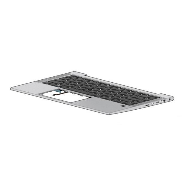 Boîtier + clavier HP EliteBook 840 G7 Espagnol rétroéclairé Sans pavé numérique