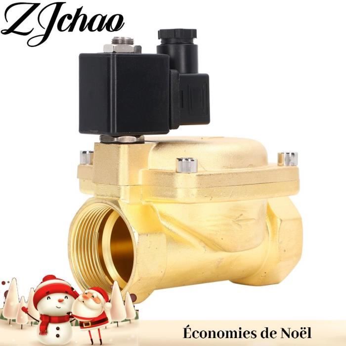 U.S. Solid Électrovanne Haute Pression 1/4" 100 Bar - Acier Inoxydable 220V AC Résistante 120°C