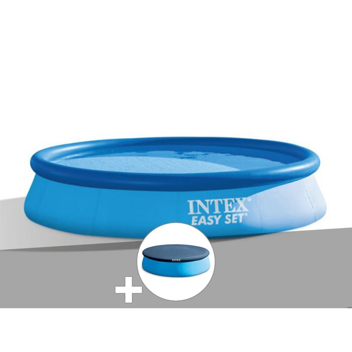 Kit piscine autoportée Intex Easy Set 366 x 076 m + Bâche de protection
