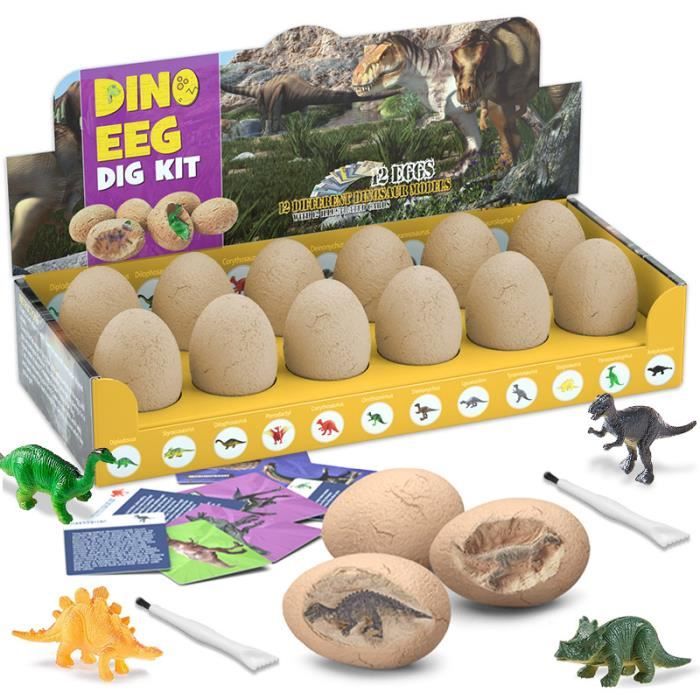 12 Oeufs De Pâques Dinosaures SULOLI - Jouets Surprise Pour Enfants Fête Pâques