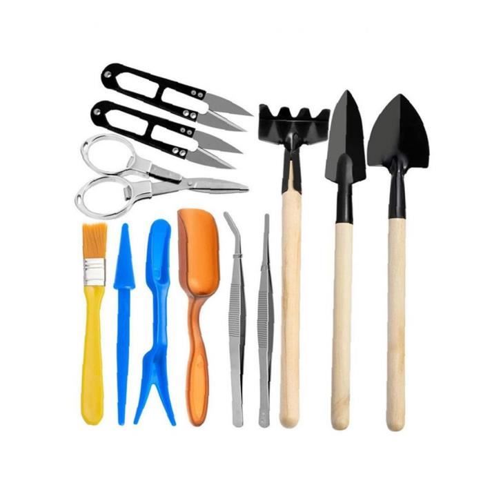 Outils pour Bonsai Garden Tools Ensemble miniatures Plantation Tool Kit