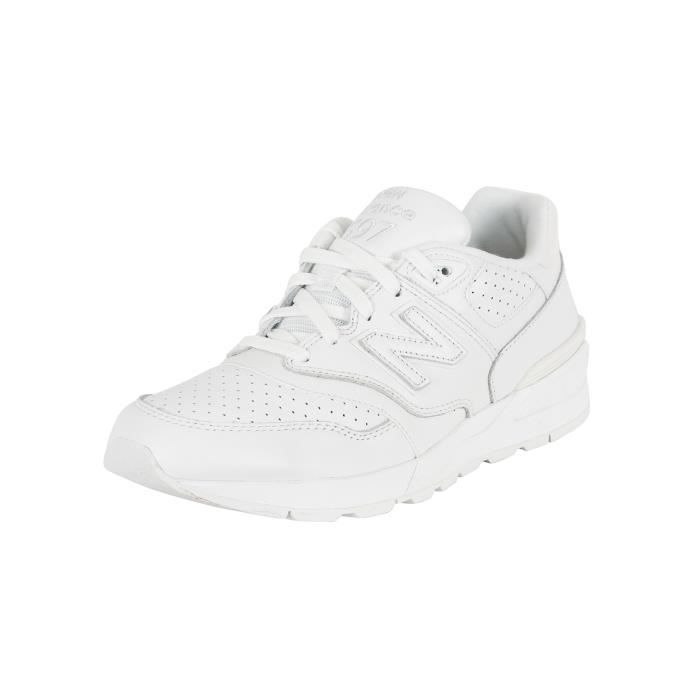 New Balance Homme 597 formateurs, Blanc Blanc - Cdiscount Chaussures