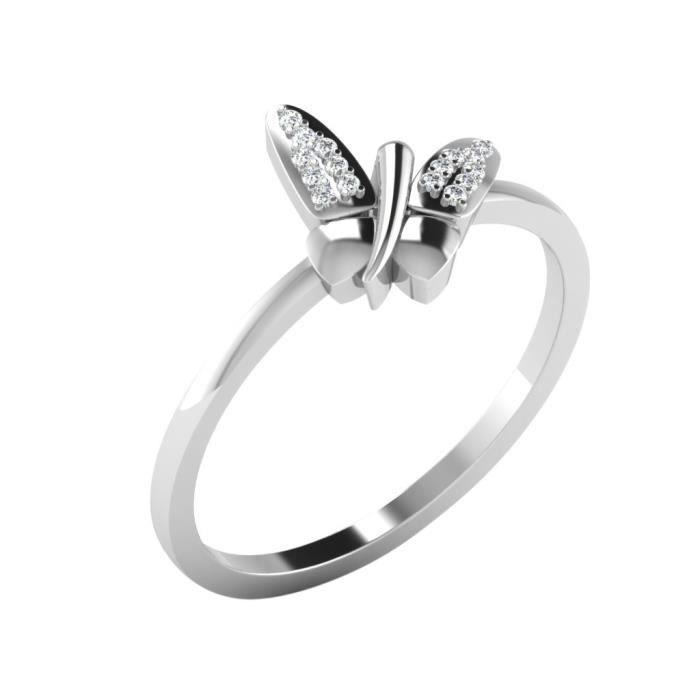 bague or blanc diamant papillon bague or blanc diamant papillon