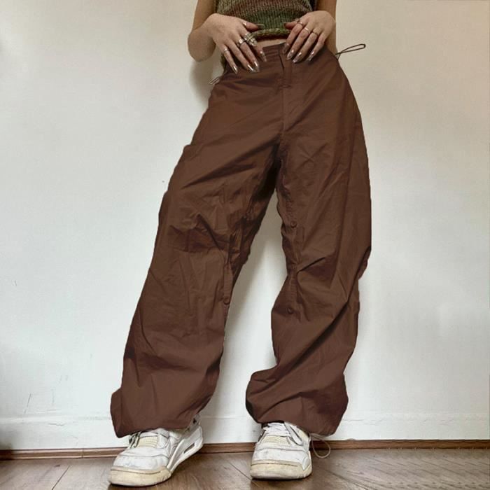 Pantalon de surv tement Pantalon cargo taille basse pour femme