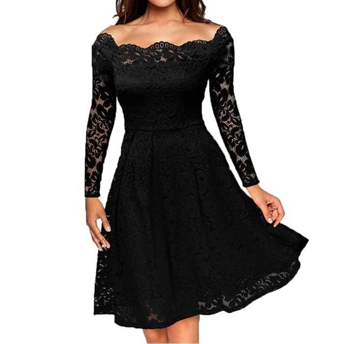 robe epaule dentelle