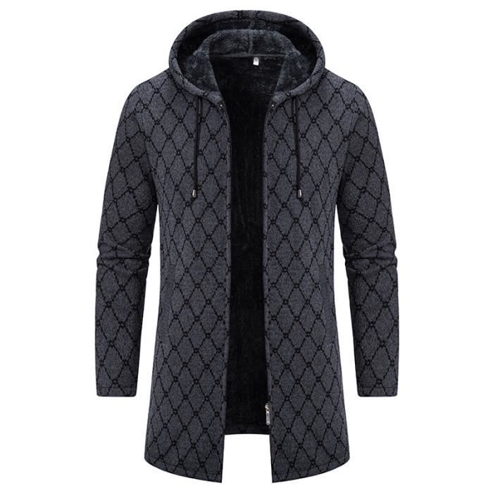Gilet D'hiver Ecko Unltd. Avec Capuche - Taille 2XL Gris Noir - Neuf Avec étiquettes