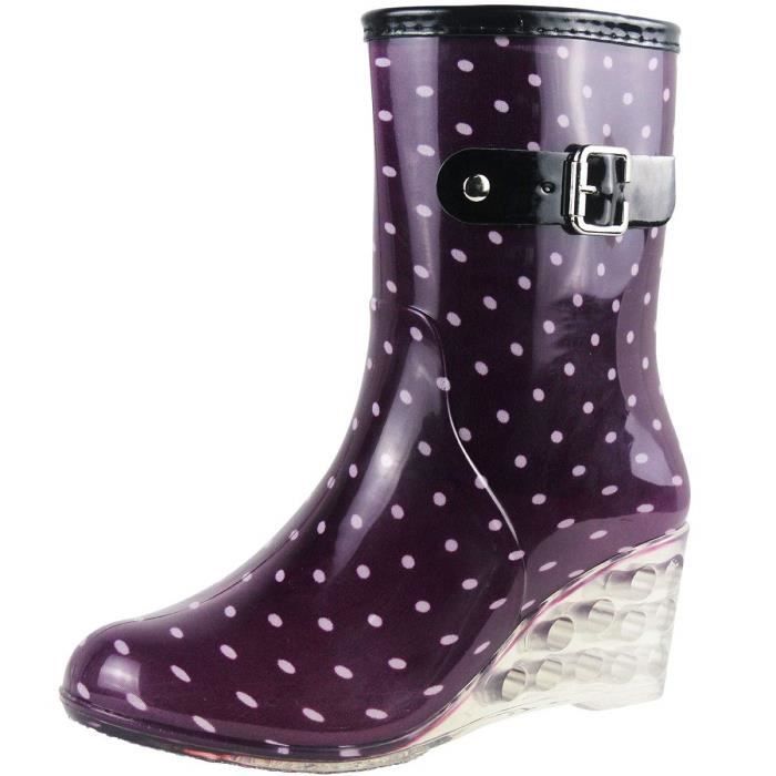 bottes de pluie homme talons compensés