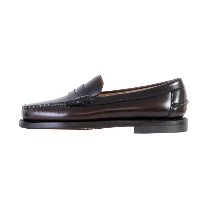 Mocassin Femme Sebago CLASSIC DAN Bordeaux Tige en cuir