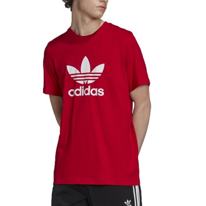 T shirt adidas rouge homme Clearance