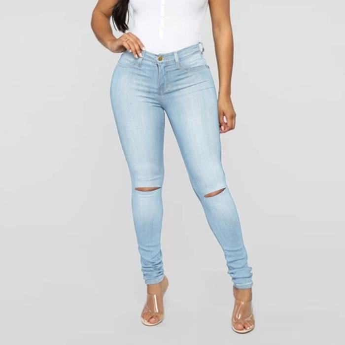 Veste en jean ample à manches longues pour femme