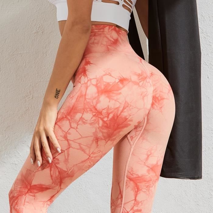 PANTALON Legging moulant Push Up taille haute sans couture pour