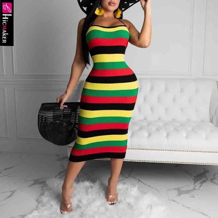 Robe Robe moulante ray e dos nu grande taille Sexy sans