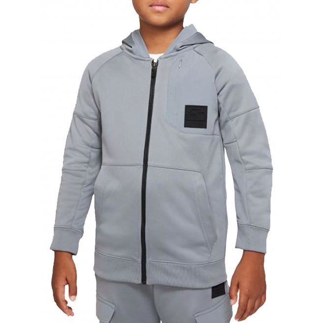 NIKE Veste à capuche zippée Nsw Fz Club - Enfant - Gris