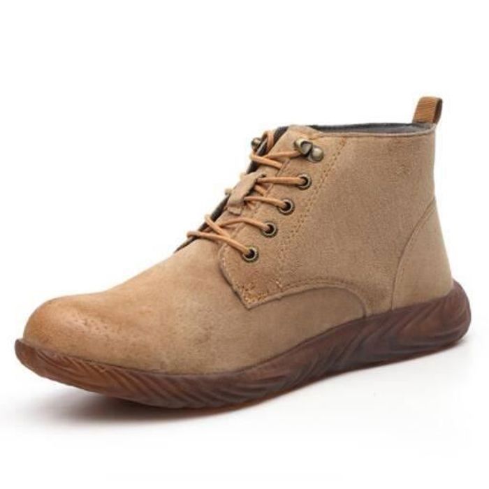 SDEQA Chaussures De Sécurité Hommes Mode Bouton Rotatif Chaussures De Travail Avec Embout Acier Confort Léger Baskets De Travail Chaussures De Protection Amorti,Noir,37 EU