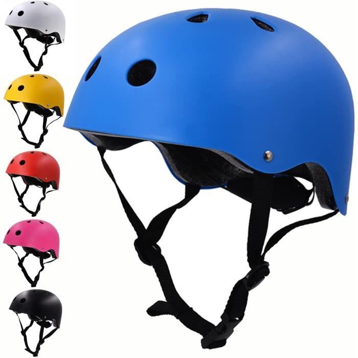 Skateboard Casque De Vélo pour Enfantes et Adultes Casque Trottinette  Electrique(Rose M)