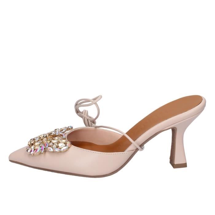 Escarpins Femme Beige en Cuir Lorenzo Mari Talon Carre 9cm Pointure EU 39 Achat Vente Escarpins Femme Beige en Cuir Lorenzo Mari Talon Carre 9cm Pointure EU 39 pas cher Cdiscount