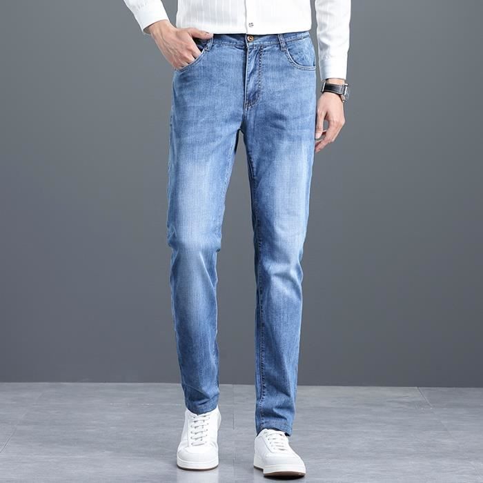 Jean slim new arrivals bleu clair homme