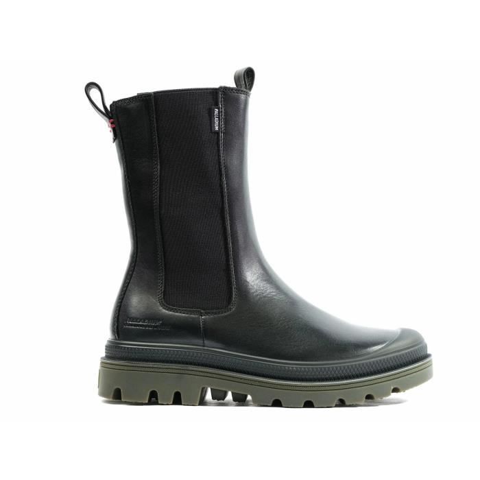 Bottes en cuir Palladium Pampa Atelier Che black Homme Haute A elastique Black Cdiscount Chaussures
