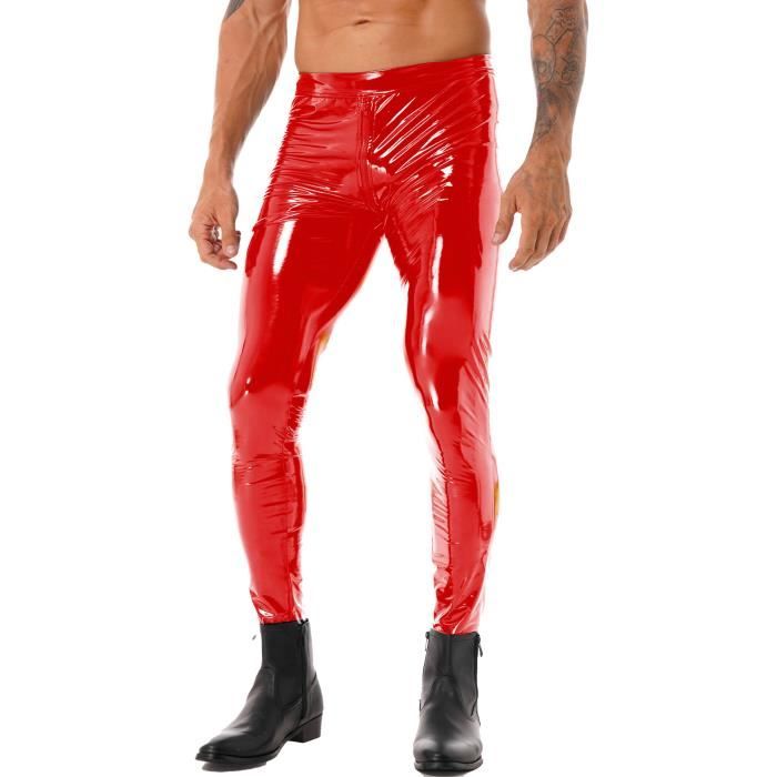 Pantalon cuir moulant homme deals