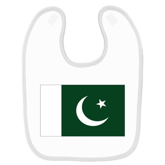 Bavoir Bebe Imprime Drapeau Pakistan Blanc Cdiscount Puericulture Eveil Bebe
