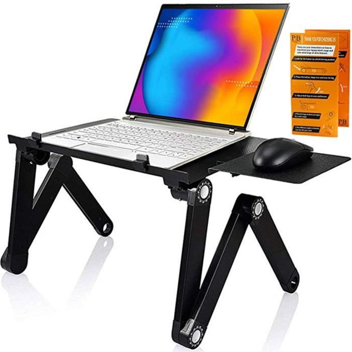 Table D Ordinateur Pliante Avec Grand Double Ventilateur Panneau De Souris Bureau D Ordinateur Professionnel Prix Pas Cher Cdiscount