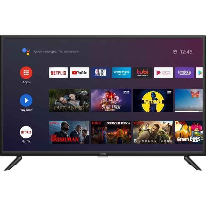 POLAROID SMART ANDROID TV 32'' (80cm) HD - HDR 10 - WIFI - NETFLIX - PRIME VIDEO - CHROMECAST - 3xHDMI - 2xUSB