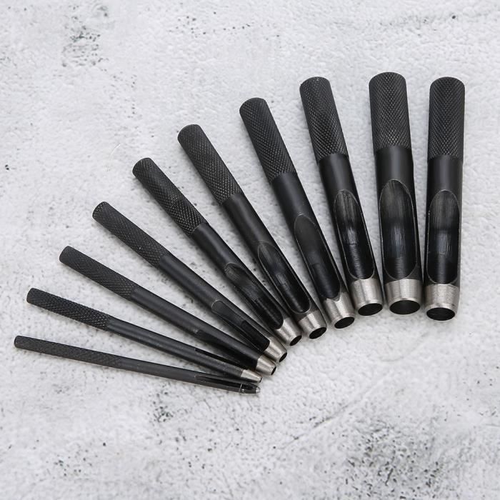 Emporte-pièce Creux 8mm – Poinçon Acier Carbone Pour Cuir, Ceintures, Etc. (Neuf)