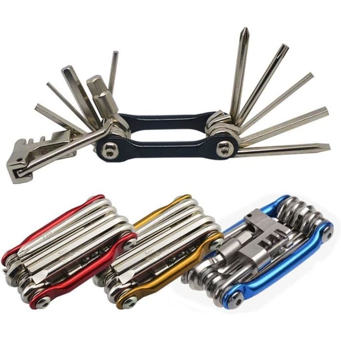 Outil Multifonction 6 En 1 Magnétique Pour Réparation Vélo - Portable Et Compact