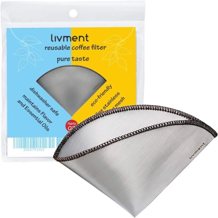 Filtre à Café Réutilisable 51 Mm - Tamis Expresso Acier Inox Ultra Fin, Facile à Nettoyer, Améliore L'extraction - Compatible Machines à Café