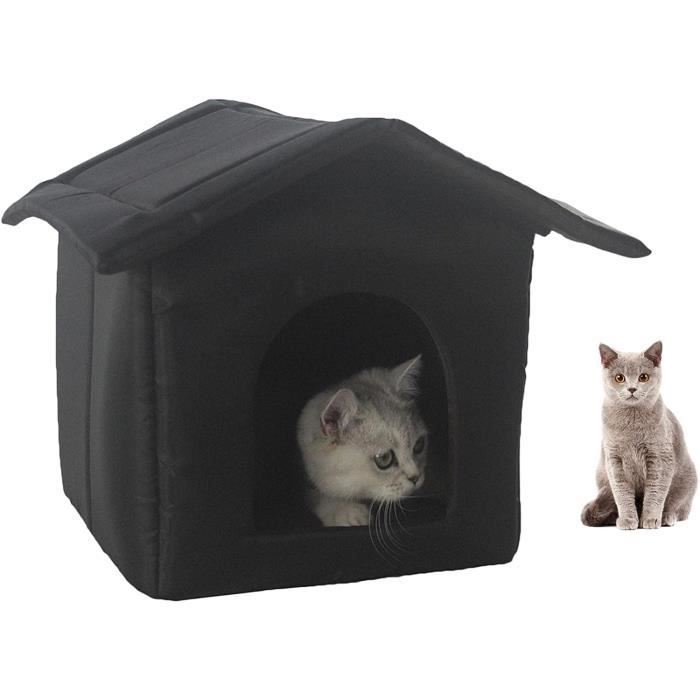 GIMOCOOL Niches à Chat Extérieur, étanche Maison pour Chat, Maison pour Animaux, Lit pour Chat