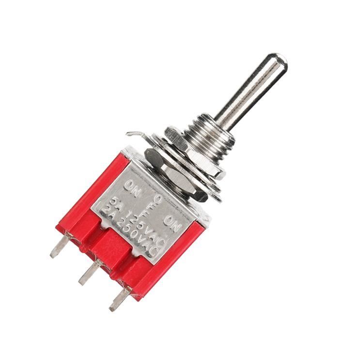 Interrupteur à Bascule Glissière DPDT 6 Pins Verrouillable – KCD4-604-6P, Avant/Arrêt/Arrière Pour Voiture Moto Bateau