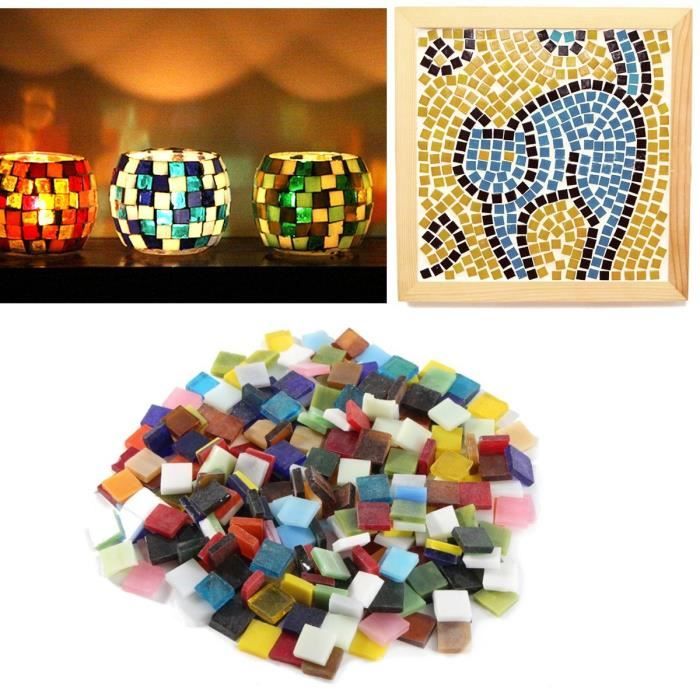 200g De Paillettes De Verre Scintillant - Mélange Multicolore Pour Mosaïque Et Déco