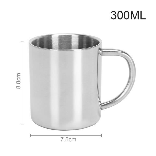 Tasse à Café Portable En Acier Miroir - Design Moderne Et Pratique