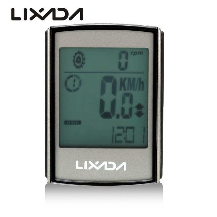 Ordinateur de vélo sans Fil, IPX6 étanche Compteur de Vitesse