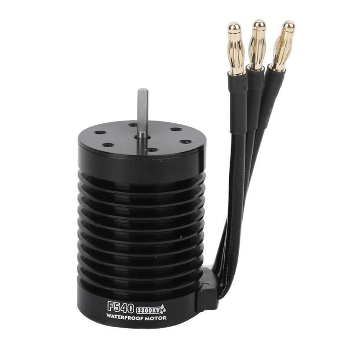Ensemble de Moteur sans Balai RC, F540 3000KV Moteur sans Balai de Conception précise 4 pôles étanche pour Voiture 1/10 RC Ensemble de Moteur sans Balai RC, F540 3000KV Moteur sans Balai de Conception précise 4 pôles étanche pour Voiture 1/10 RC