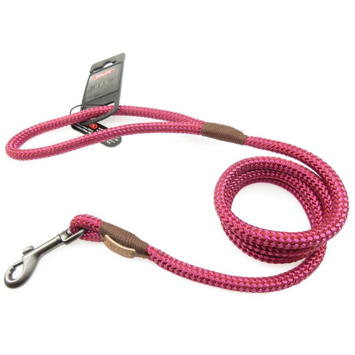 Laisse IMAO Hyde park. ø 9 mm x 1 2 mètre. Fuchsia . pour chien. - zolux